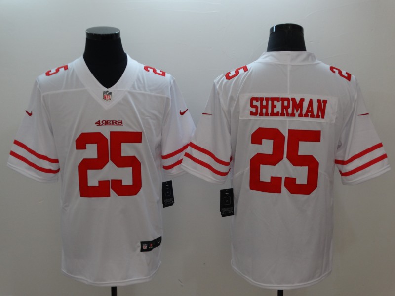 San Francisco 49ers #25 Richard Sherman White Vapor Untouchable Limited Stitched Jersey - Zenithce