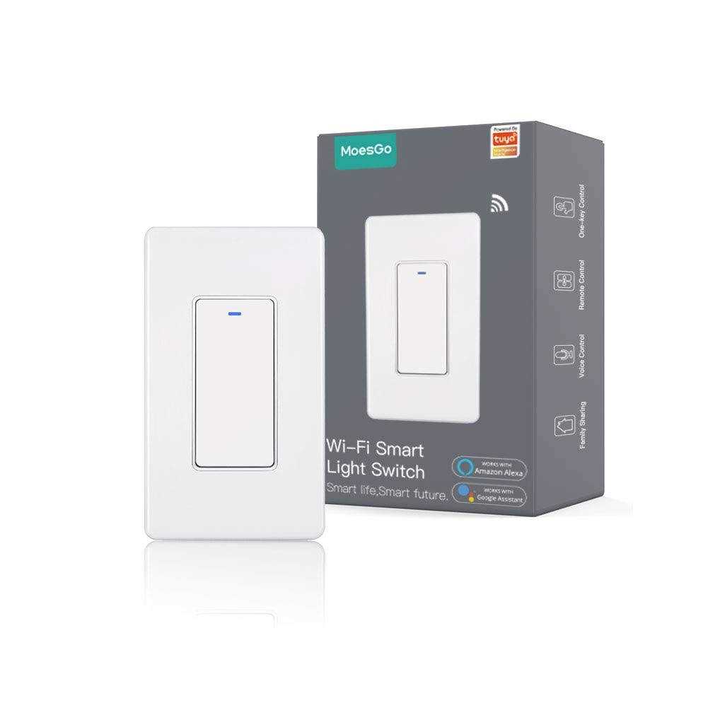 MoesGo WiFi Wall Push Button Smart Light Switch,Multi-Control 2.4GHz WiFi Light Switches - Zenithce