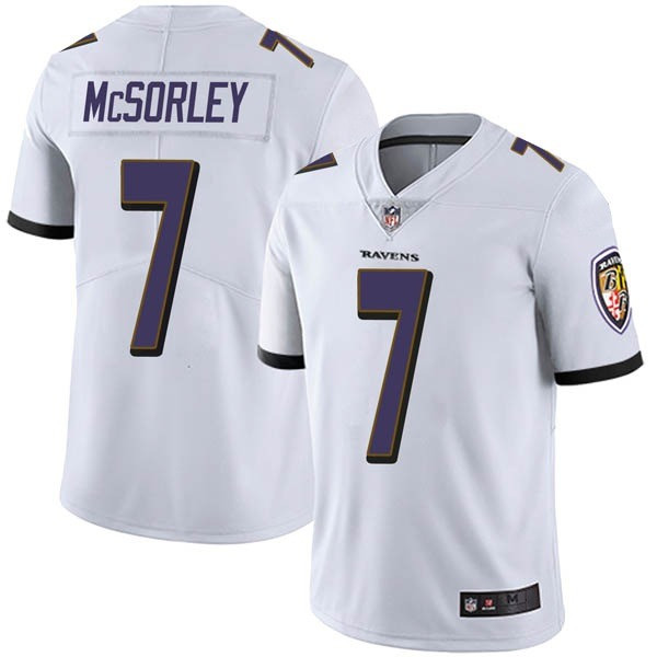 Baltimore Ravens #7 Trace McSorley White Vapor Untouchable Limited Jersey - Zenithce