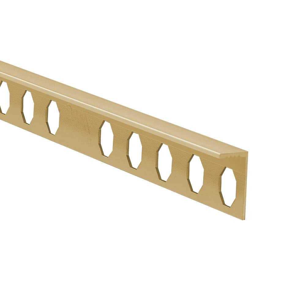 Emac Novosepara Mini Matt 1/4 in x 8-1/2 in Aluminium Tile Edging trim - Zenithce