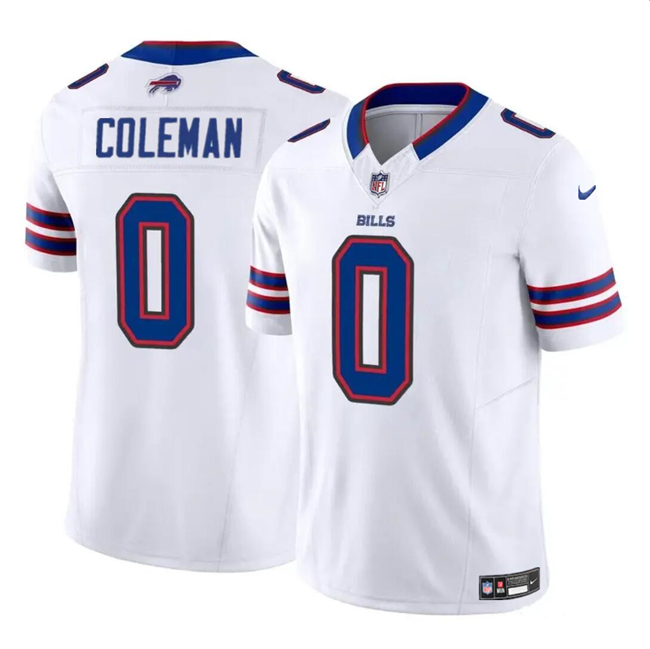 Buffalo Bills #0 Keon Coleman White 2024 Draft F.U.S.E. Vapor Untouchable Limited Stitched Jersey - Zenithce