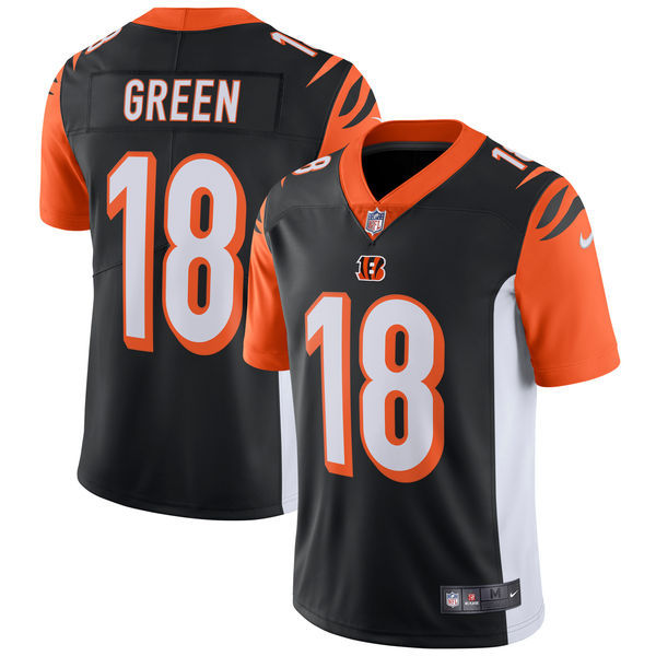 Cincinnati Bengals #18 A.J. Green Nike Black Vapor Untouchable Limited Stitched Jersey - Zenithce