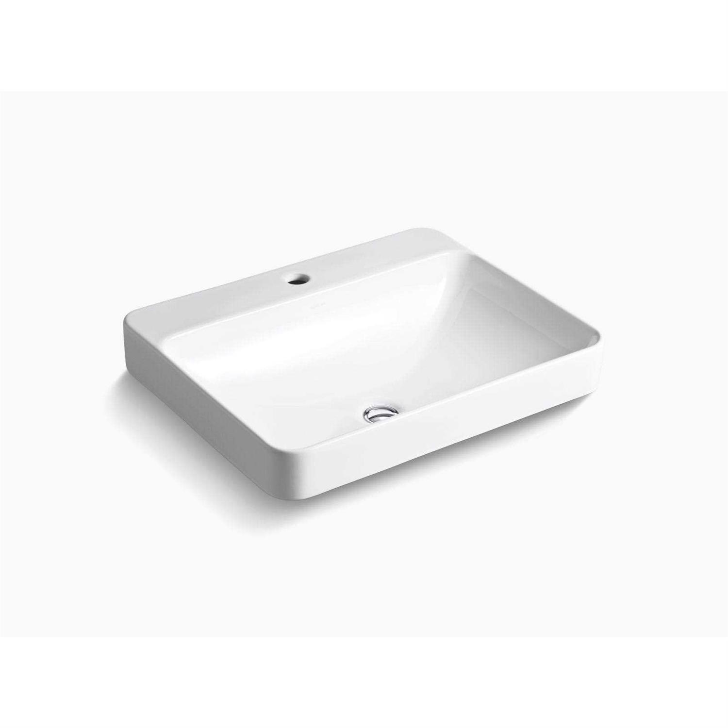 Kohler K-2660-1-0 Vox Rectangle Vessel Bathroom Sink - Zenithce
