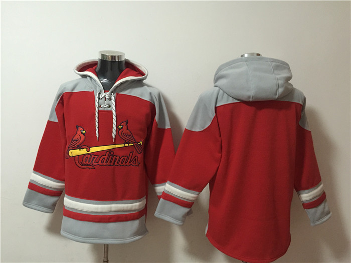 St.Louis Cardinals Blank Ageless Must-Have Lace-Up Pullover Hoodie - Zenithce