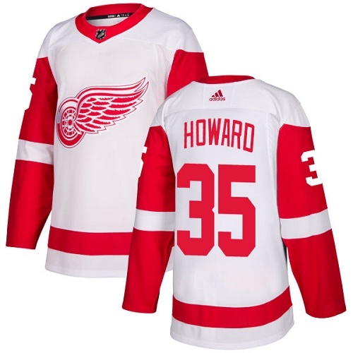 Detroit Red Wings #35 Jimmy Howard White Stitched Jersey - Zenithce