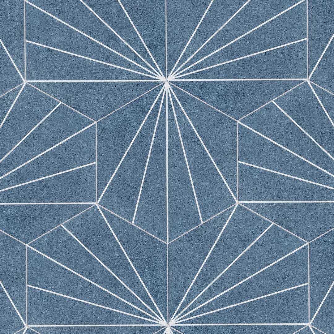 Merola Tile Arte White 9-3/4 in. x 9-3/4 in. Porcelain Floor and Wall Tile - Zenithce