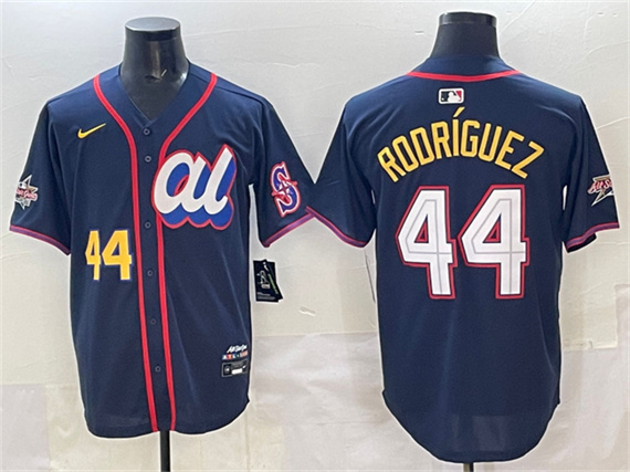 American League #44 Julio Rodríguez Navy 2025 All-Star Edition Limited Stitched Jersey - Zenithce