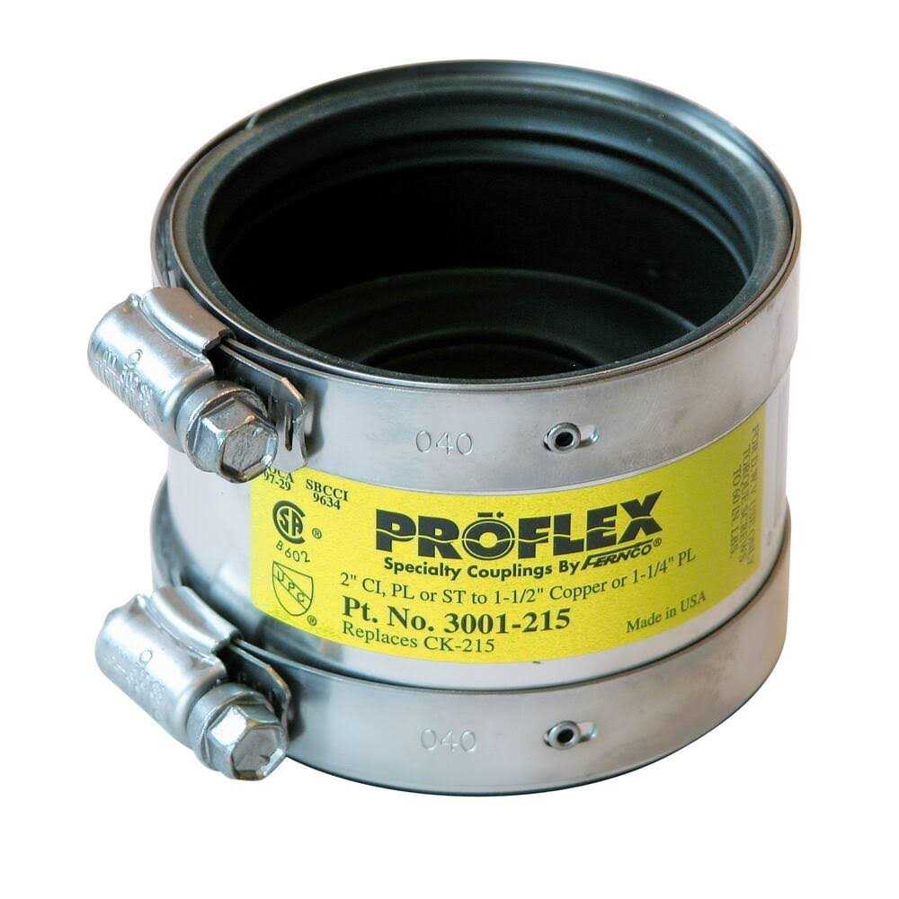 Fernco 3001 Coupling - Zenithce