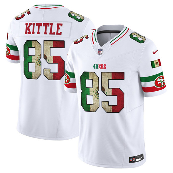 San Francisco 49ers #85 George kittle White 2025 F.U.S.E. Mexico Vapor Limited Football Stitched Jersey - Zenithce