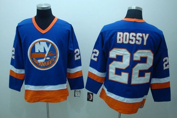 Islanders #22 Mike Bossy Stitched Third Light Blue Jersey - Zenithce