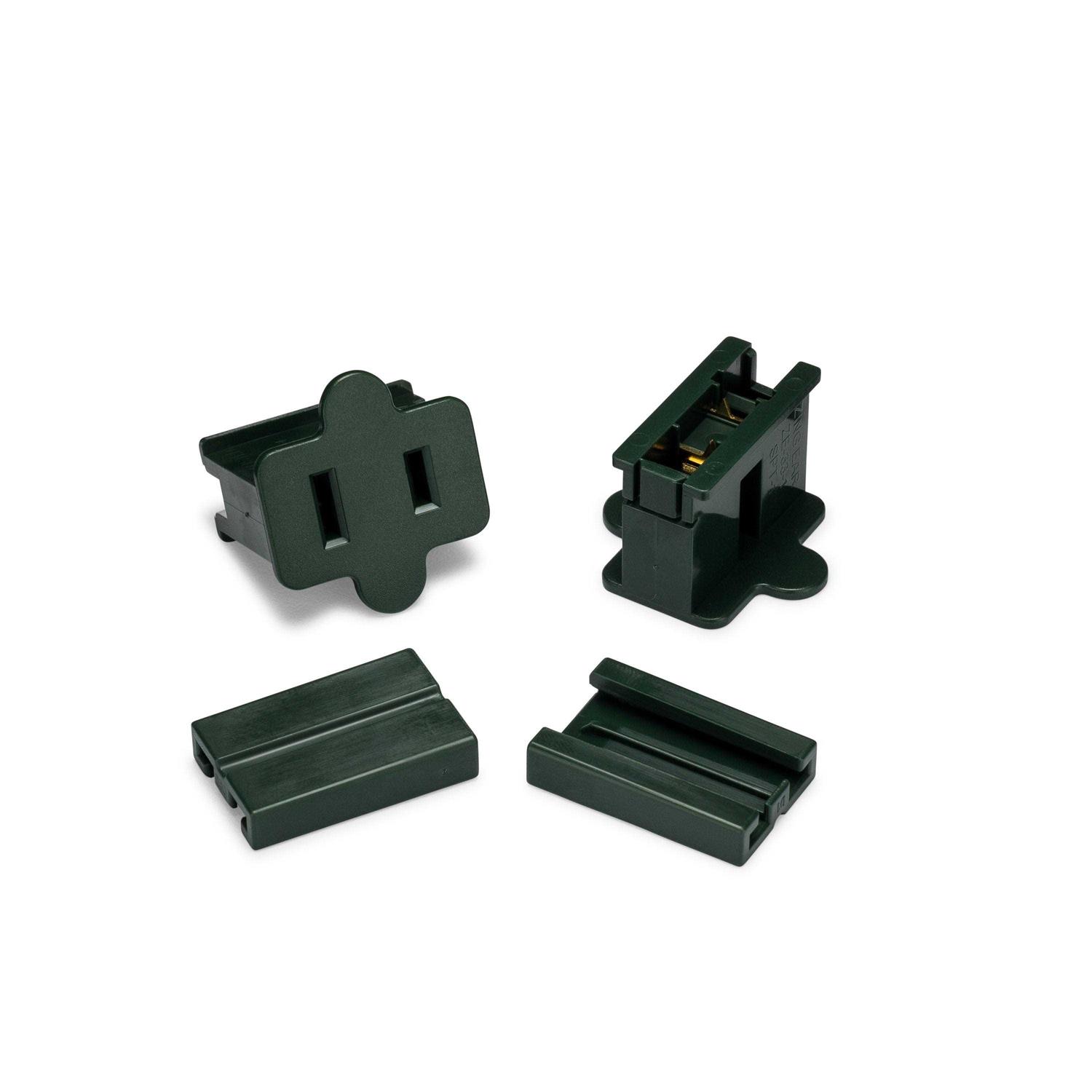 Holiday Lighting Outlet Female Green Slip Plug - Zenithce