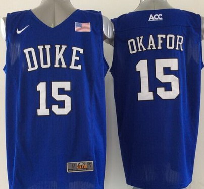 Duke Blue Devils #15 Jahlil Okafor 2015 Blue Jersey - Zenithce