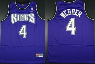 Sacramento Kings #4 Chris Webber Purple Swingman Jersey - Zenithce