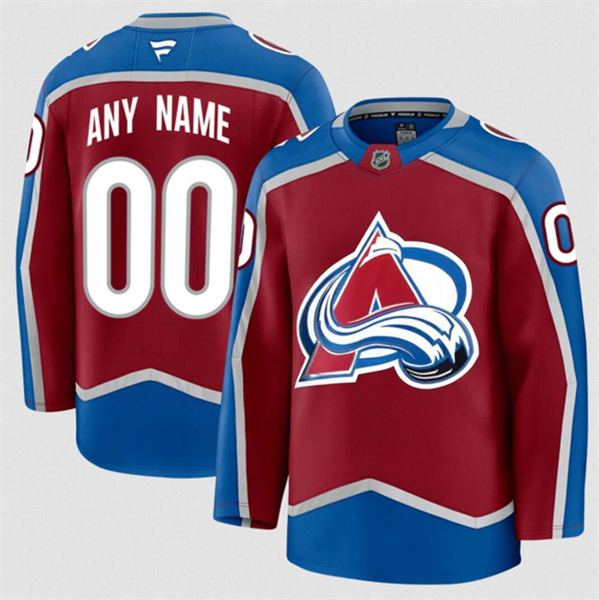 Colorado Avalanche Custom Burgundy 2024-25 Home Stitched Jersey - Zenithce