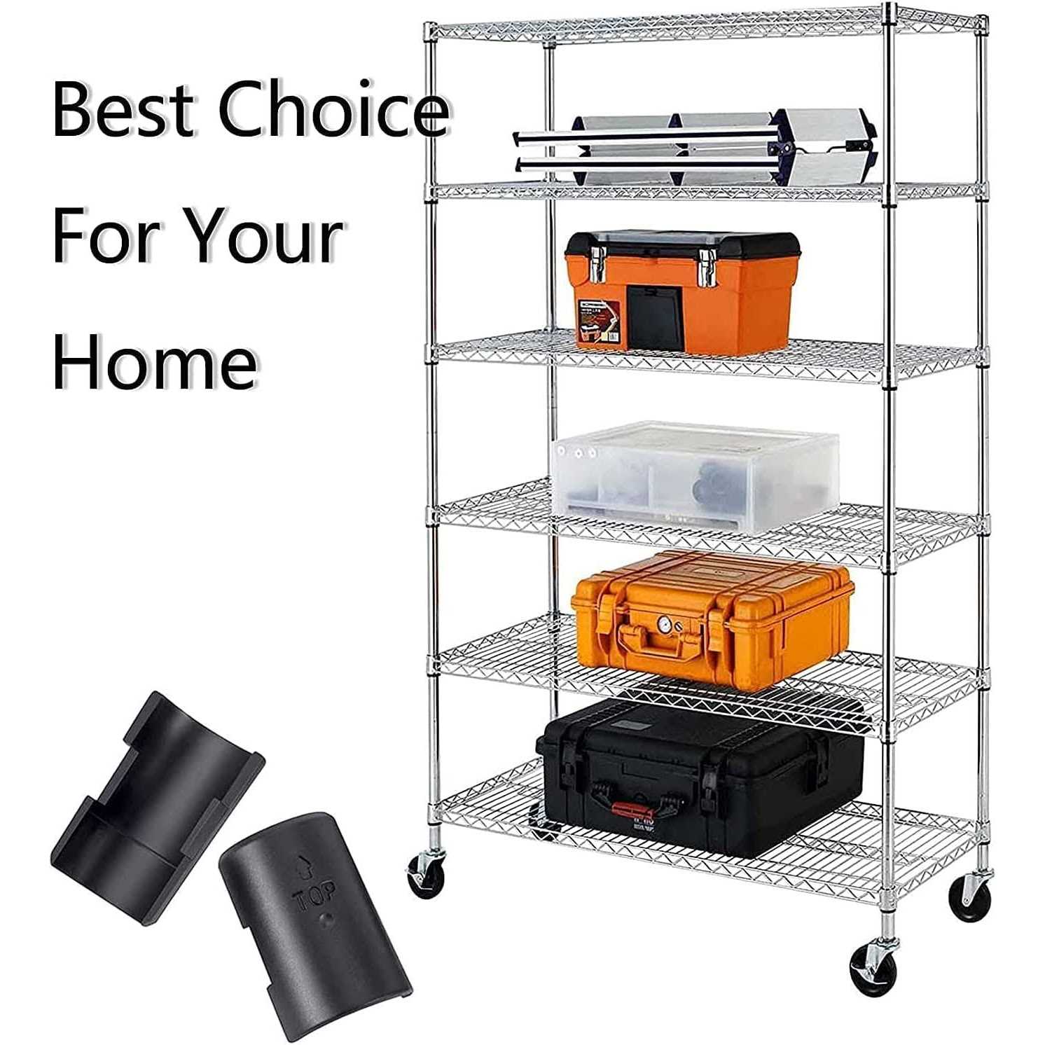 WAFJAMF Wire Shelf Clips Shelving Sleeves Shelf Lock Clips for 1 Post - Zenithce