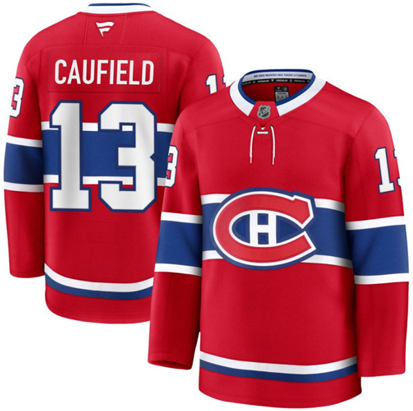 Montreal Canadiens #13 Cole Caufield Red 2024-25 Stitched Jersey - Zenithce