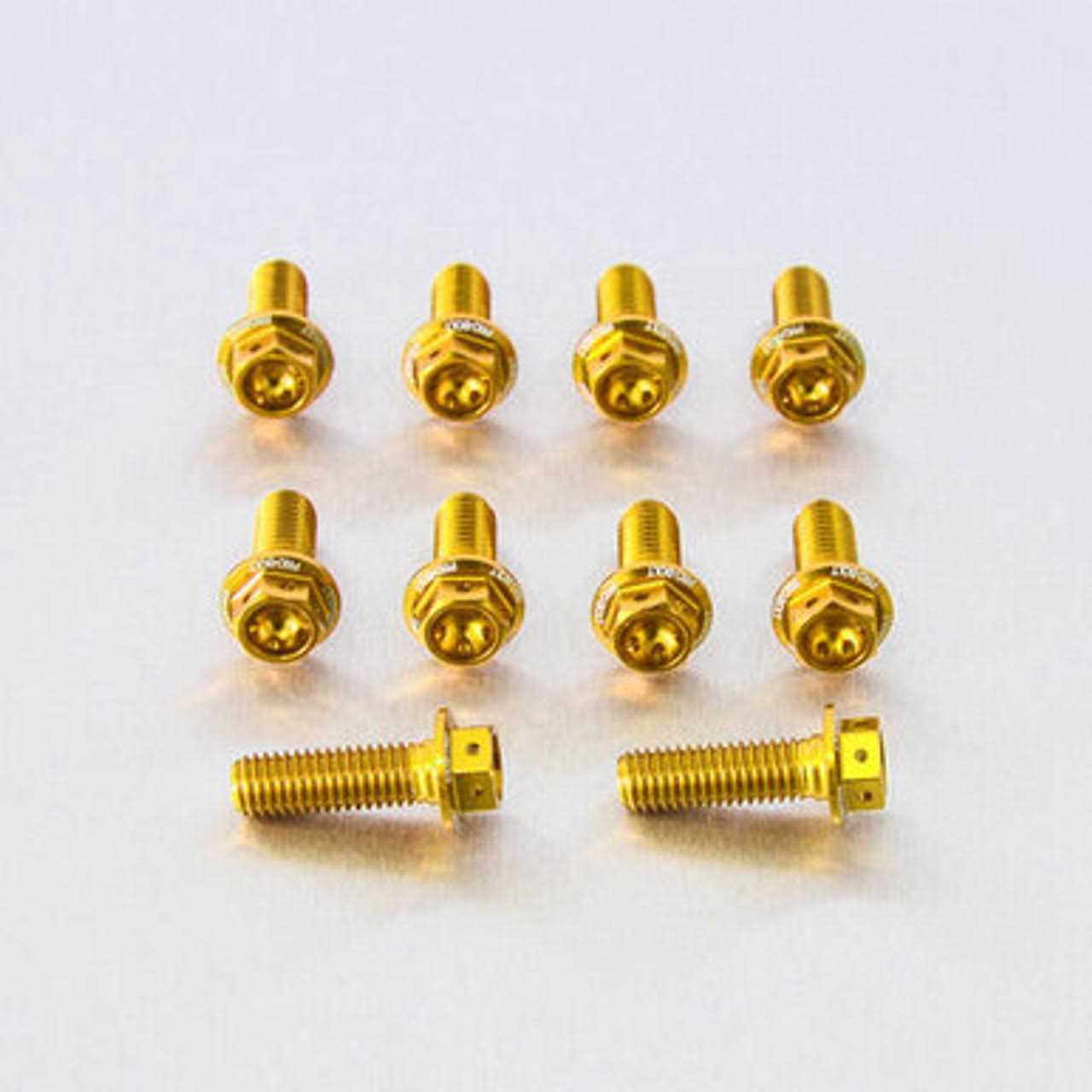 Pro-Bolt Aluminum Flanged Hex Head Bolt Race Spec Etched Pack x10 - Zenithce