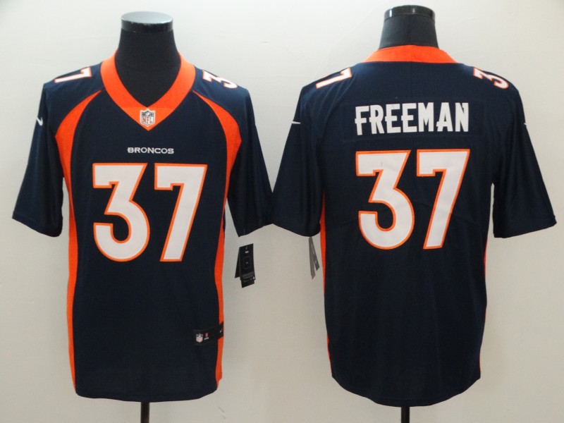 Broncos #37 Royce Freeman Navy Blue Vapor Untouchable Limited Stitched Jersey - Zenithce
