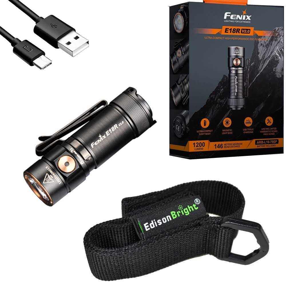 Fenix E18R V2.0 Rechargeable EDC Flashlight - Zenithce