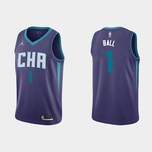 Charlotte Hornets #1 LaMelo Ball 2022-23 Purple Stitched Jersey - Zenithce