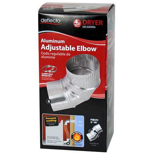 Deflecto Easy-Connecting Semi-Rigid Dryer Vent Hookup Kit HUPK8WA/4 - Zenithce