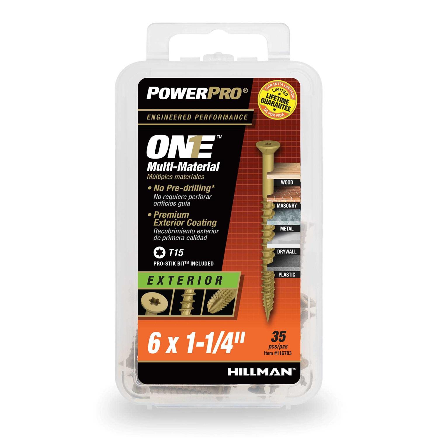 Hillman Power Pro All-Purpose Wood Screws 48578 - Zenithce