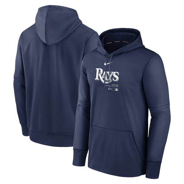 Tampa Bay Rays Navy Collection Practice Performance Pullover Hoodie - Zenithce