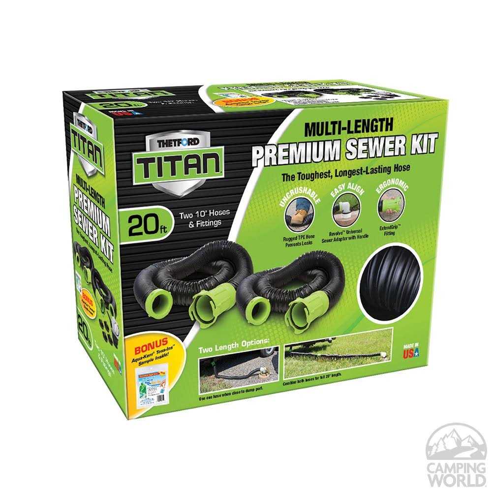 Thetford Titan Premium RV Sewer Hose Kit 17902 - Zenithce