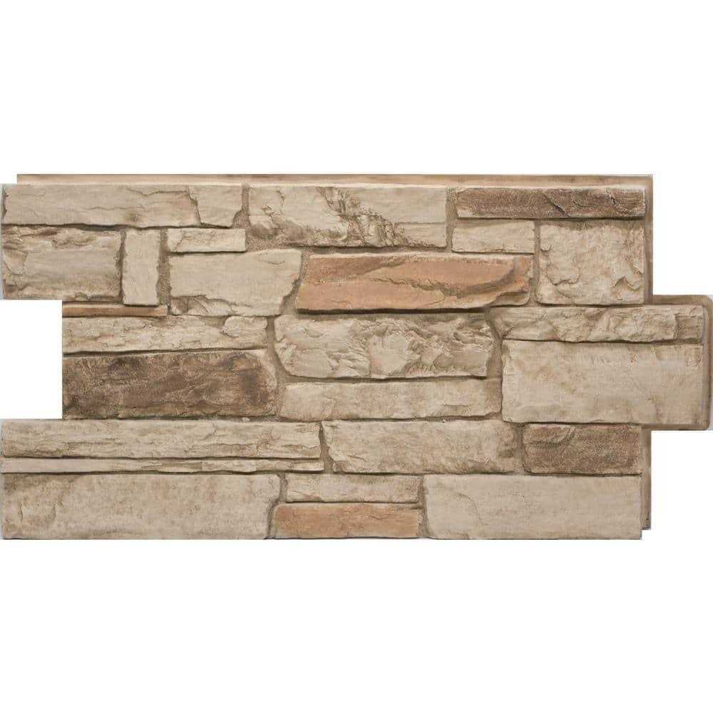 Urestone Ledgestone 24 in. x 48 in. Stone Veneer Panel - Zenithce