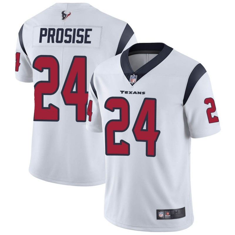 Houston Texans #24 C.J. Prosise New White Vapor Untouchable Limited Stitched Jersey - Zenithce