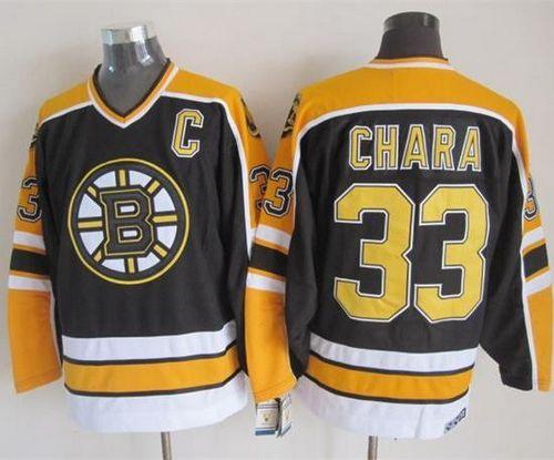 Bruins #33 Zdeno Chara Black CCM Throwback New Stitched Jersey - Zenithce