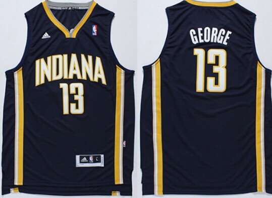 Indiana Pacers #13 Paul George Revolution 30 Swingman Navy Blue Jersey - Zenithce