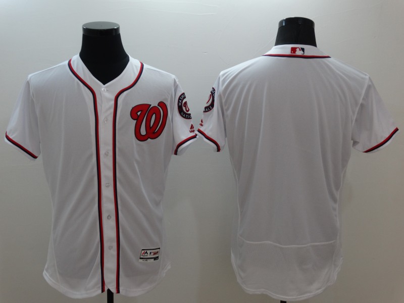 Washington Nationals Majestic White Cool Base Stitched Jersey - Zenithce
