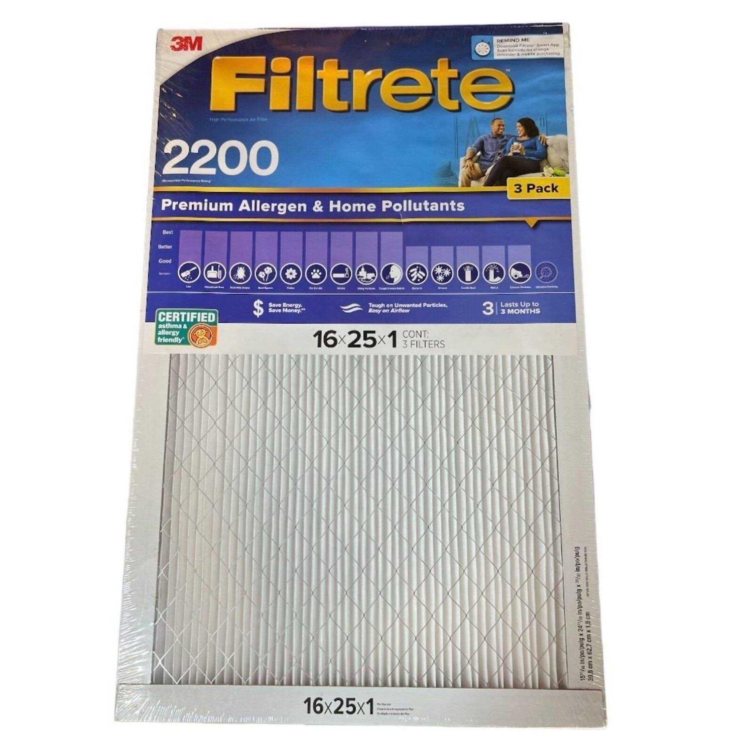 Filtrete Elite Allergen Filter MPR 2200 - Zenithce