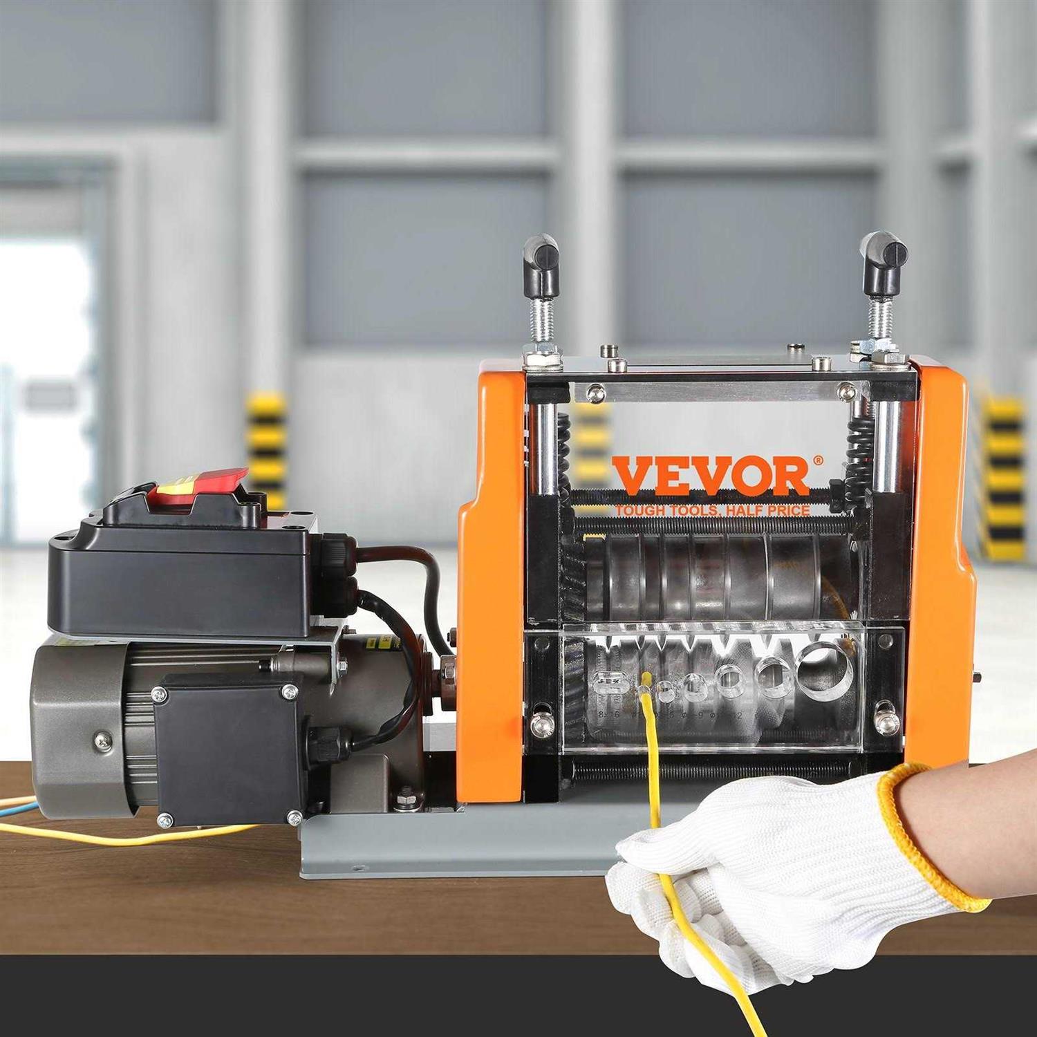 VEVOR Automatic Wire Stripping Machine 0.06”-0.98” Electric Motorized Cable Stripper 180 W 60 ft/min Wire Peeler - Zenithce