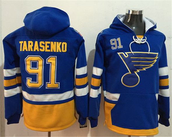 St. Louis Blues Custom Light Blue Name Number Pullover Hoodie - Zenithce