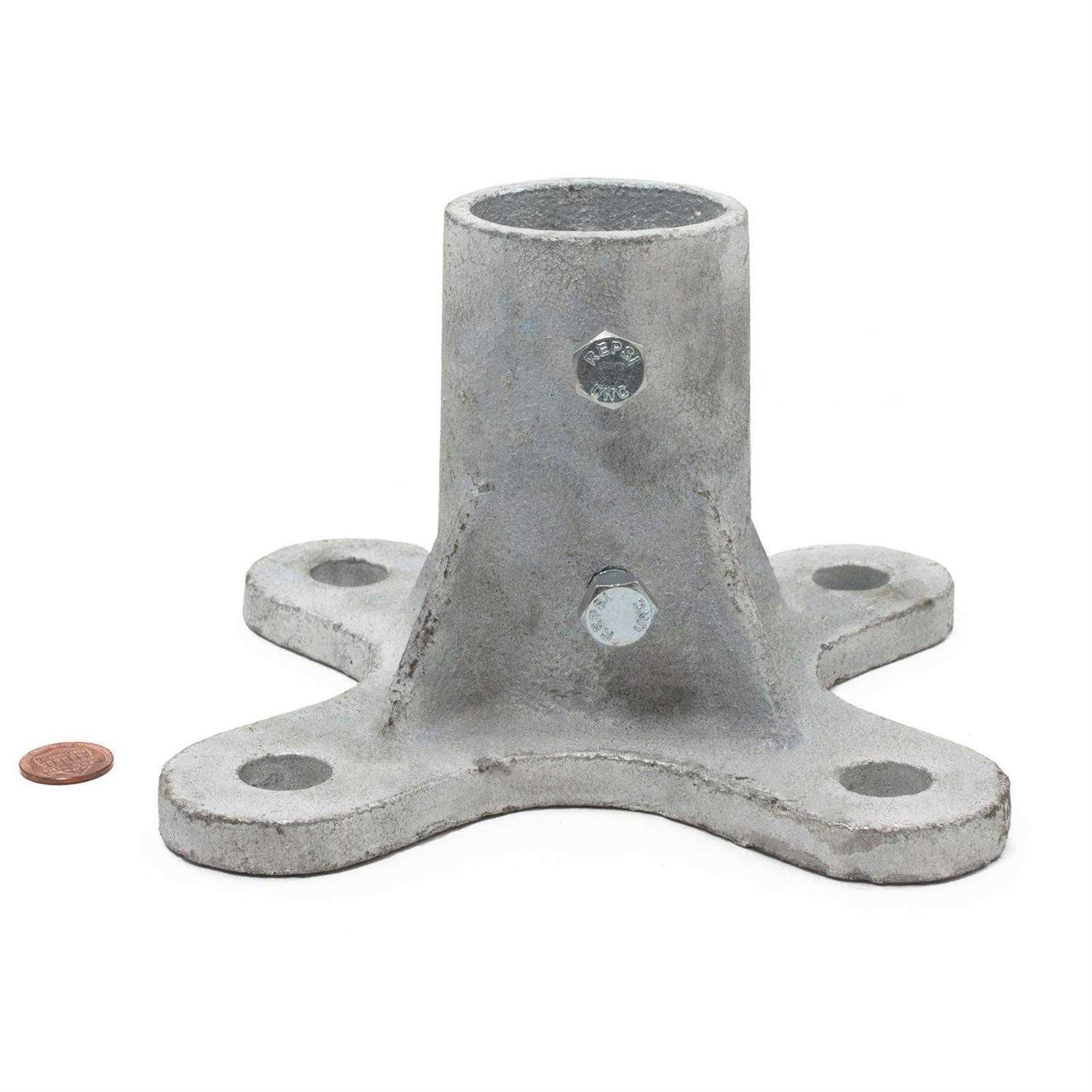 Plum Fittings Posts Floor Flange w/ 2 Set Screws - Zenithce
