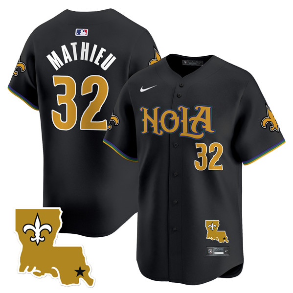 New Orleans Saints #32 Tyrann Mathieu Black Cool Base Stitched Jersey - Zenithce