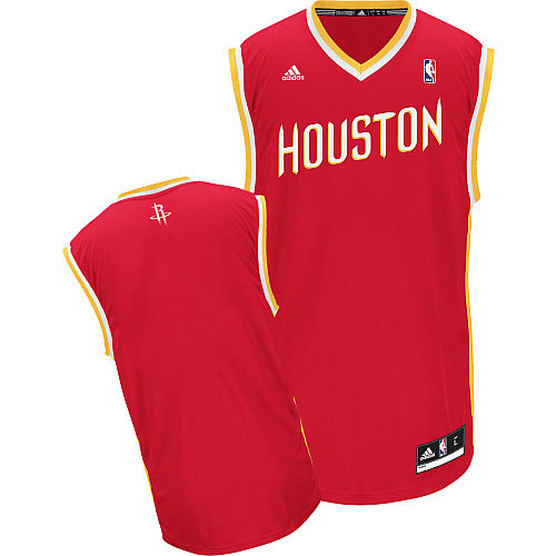 Houston Rockets Blank Red With Gold Swingman Jersey - Zenithce