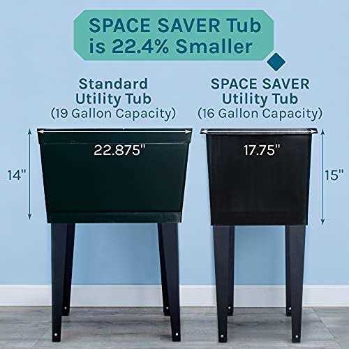 Space Saver Utility Sink by JS Jackson Supplies Freestanding Tehila Space Saving Laundry Tub - Zenithce