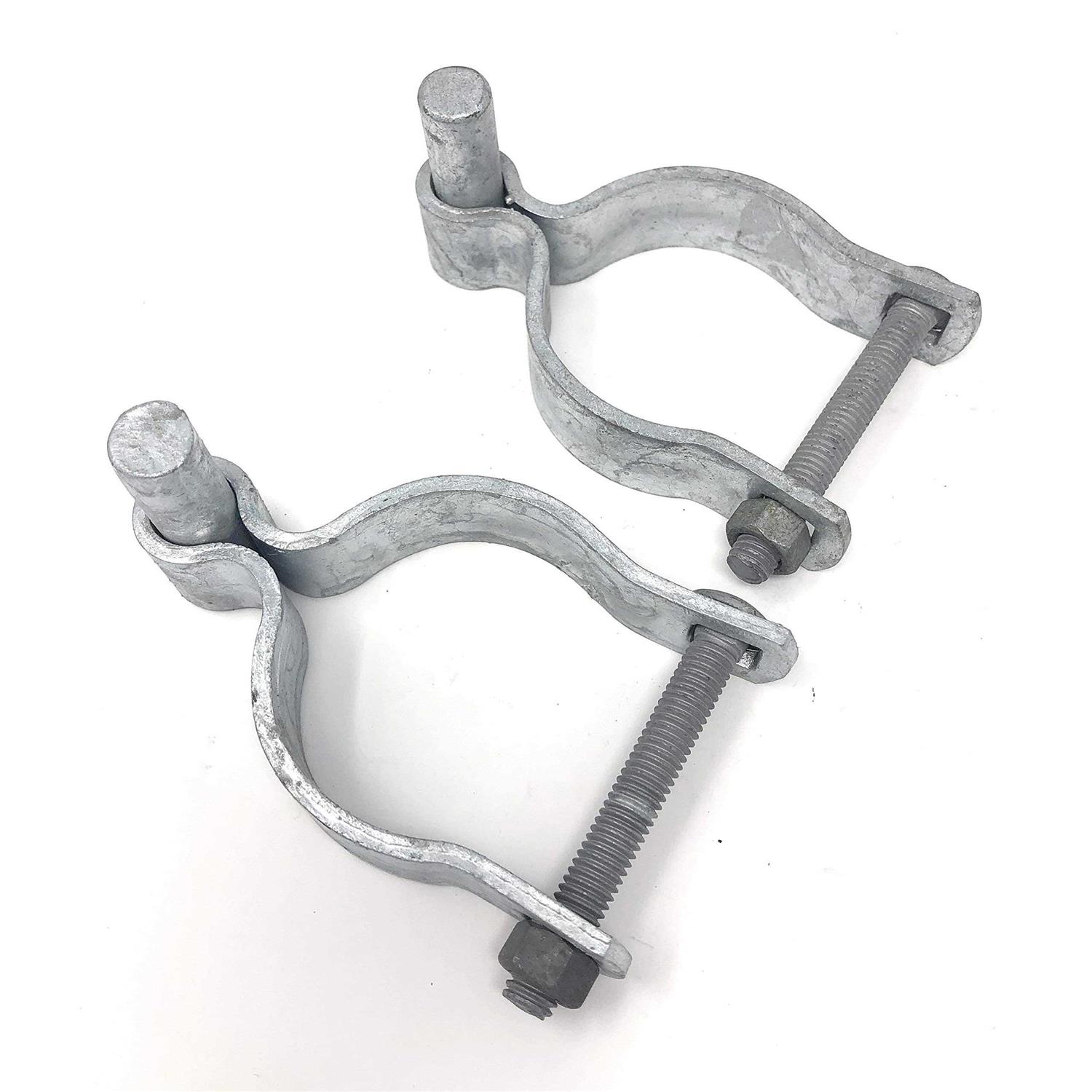 Pressed Steel Chain Link Fence Post Hinge w/Bolt - Zenithce