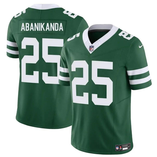 New York Jets #25 Israel Abanikanda Green 2023 F.U.S.E Throwback Limited Stitched Jersey - Zenithce
