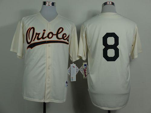 Orioles #8 Cal Ripken Cream 1954 Turn Back The Clock Stitched Jersey - Zenithce