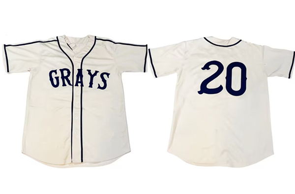 Homestead Grays Custom White Stitched Jersey - Zenithce