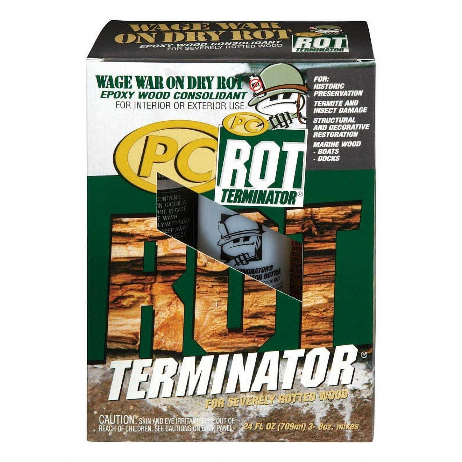 PC-Products PC-Woody Wood Repair Epoxy Paste and PC-Petrifier Wood Hardener - Zenithce