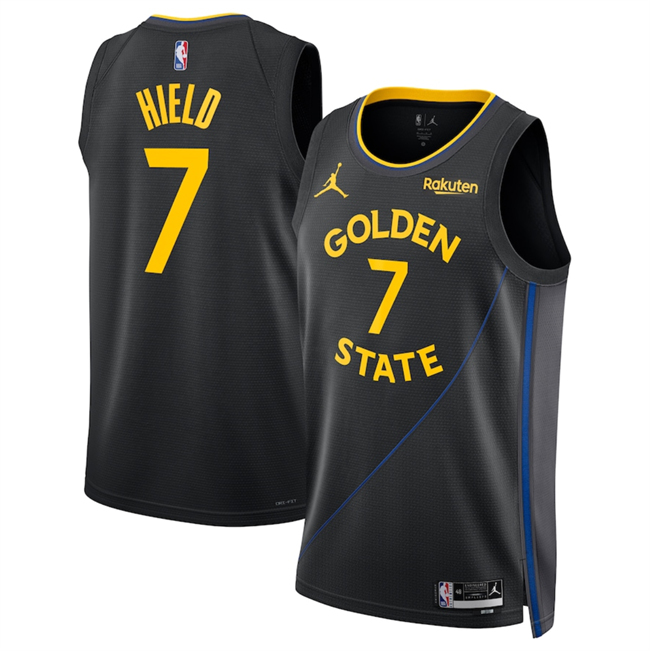 Golden State Warriors #7 Buddy Hield Black 2024-25 Statement Edition Stitched Jersey - Zenithce