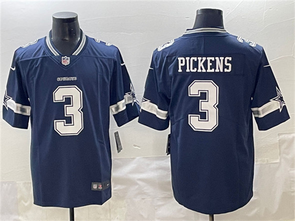 Dallas Cowboys #3 George pickens Navy 2025 Vapor Untouchable Limited Stitched Jersey - Zenithce