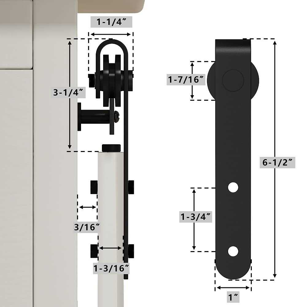 skysen Cabinet Sliding Barn Door Hardware Kit Super Mini Sliding Door Hardware for Wardrobe Cabinet TV Stand - Zenithce
