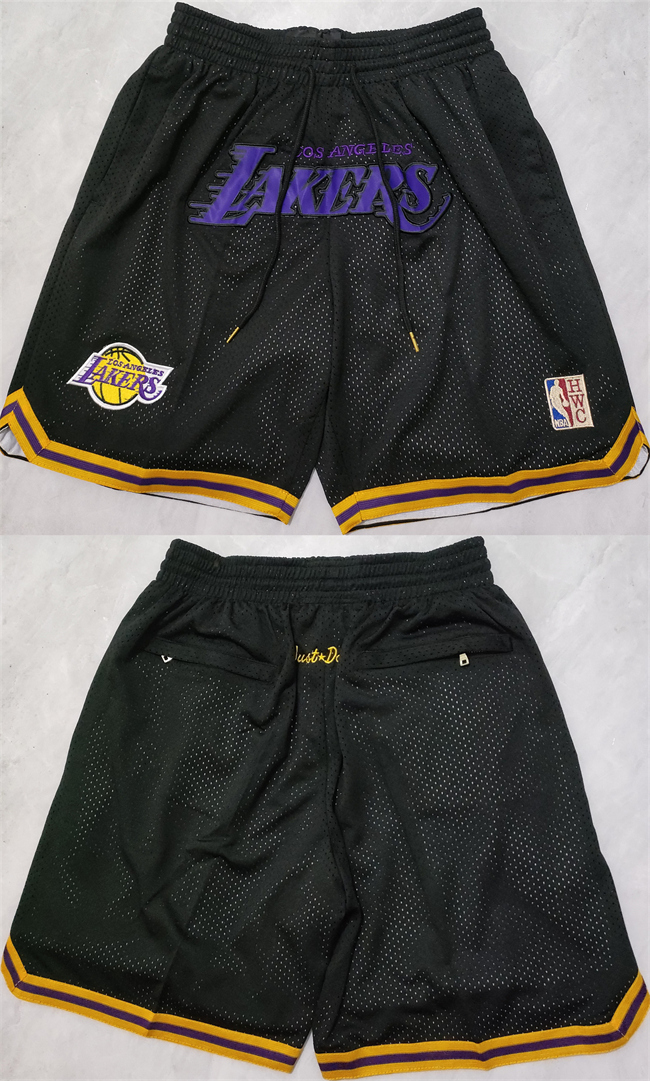 Los Angeles Lakers Black Shorts - Zenithce