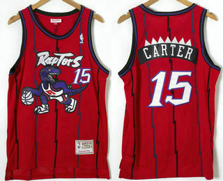 Toronto Raptors #15 Vince Carter 1998-99 Red Hardwood Classics Soul Swingman Throwback Jersey - Zenithce